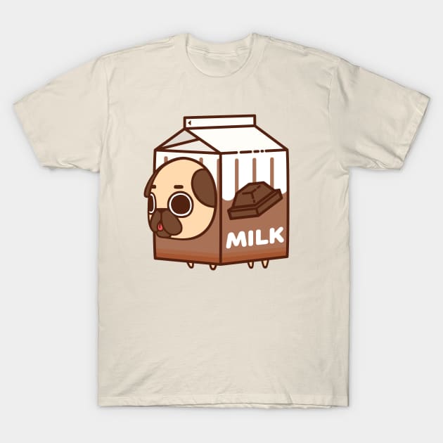 Chocolate Milk Puglie T-Shirt by Puglie Pug 